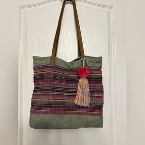 Tote Bag Bohemian Multicolor Striped